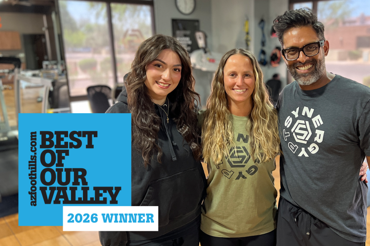 Synergy Physical Therapy Named “Best Physical Therapist” in 2026 AZ Foothills Magazine Best of the Valley